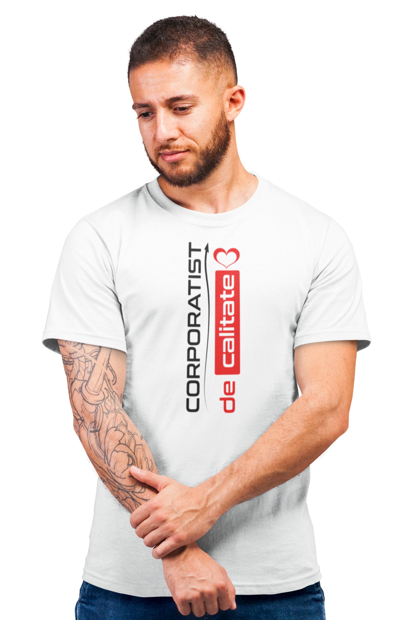 Tricou Corporatist Alb