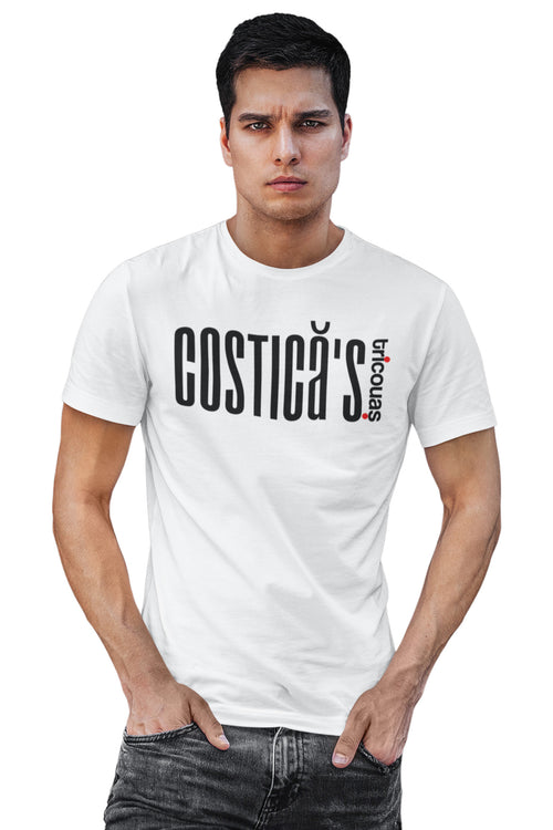 Tricou Costică Alb
