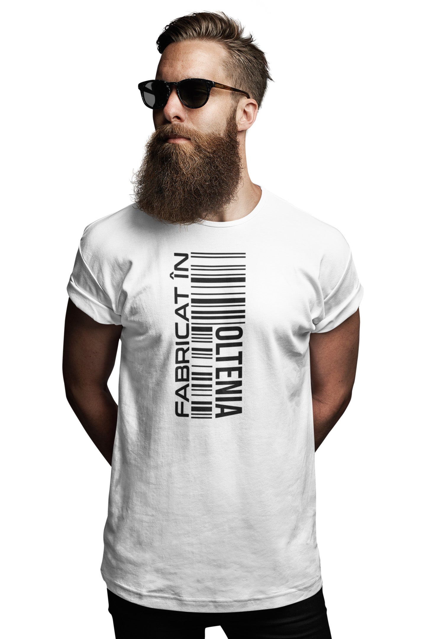 Tricou Fabricat în Oltenia Alb