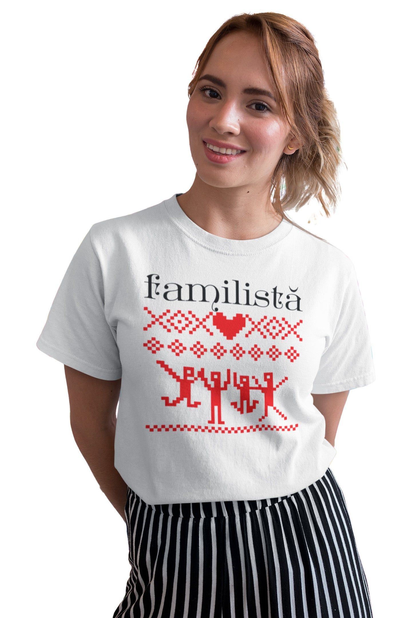 Tricou Familistă Alb