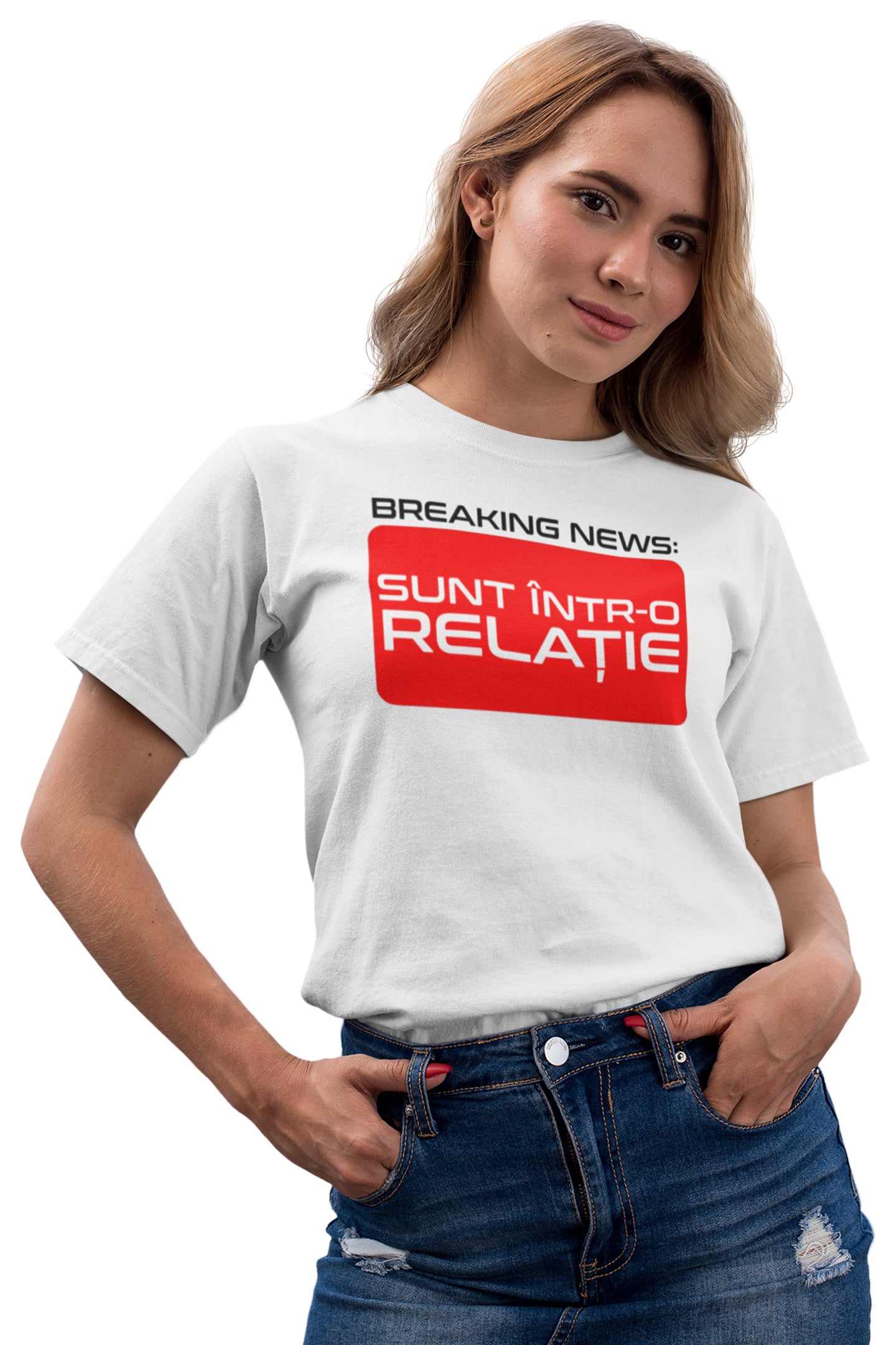 Tricou Într-o Relație Alb