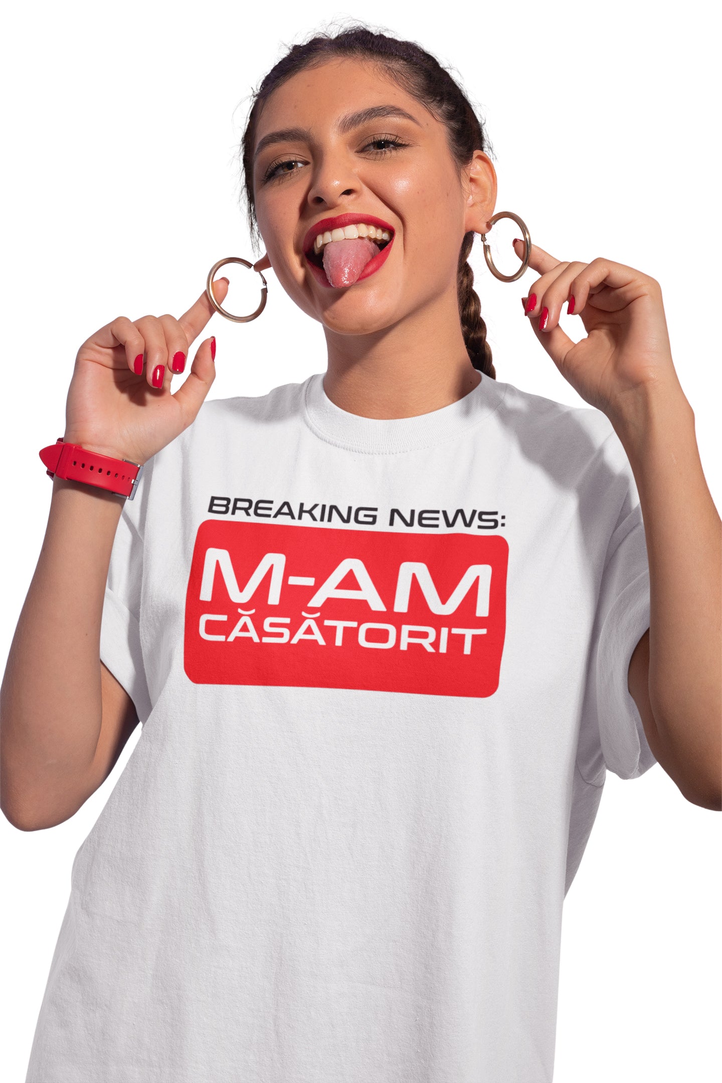 Tricou M-am Căsătorit Alb