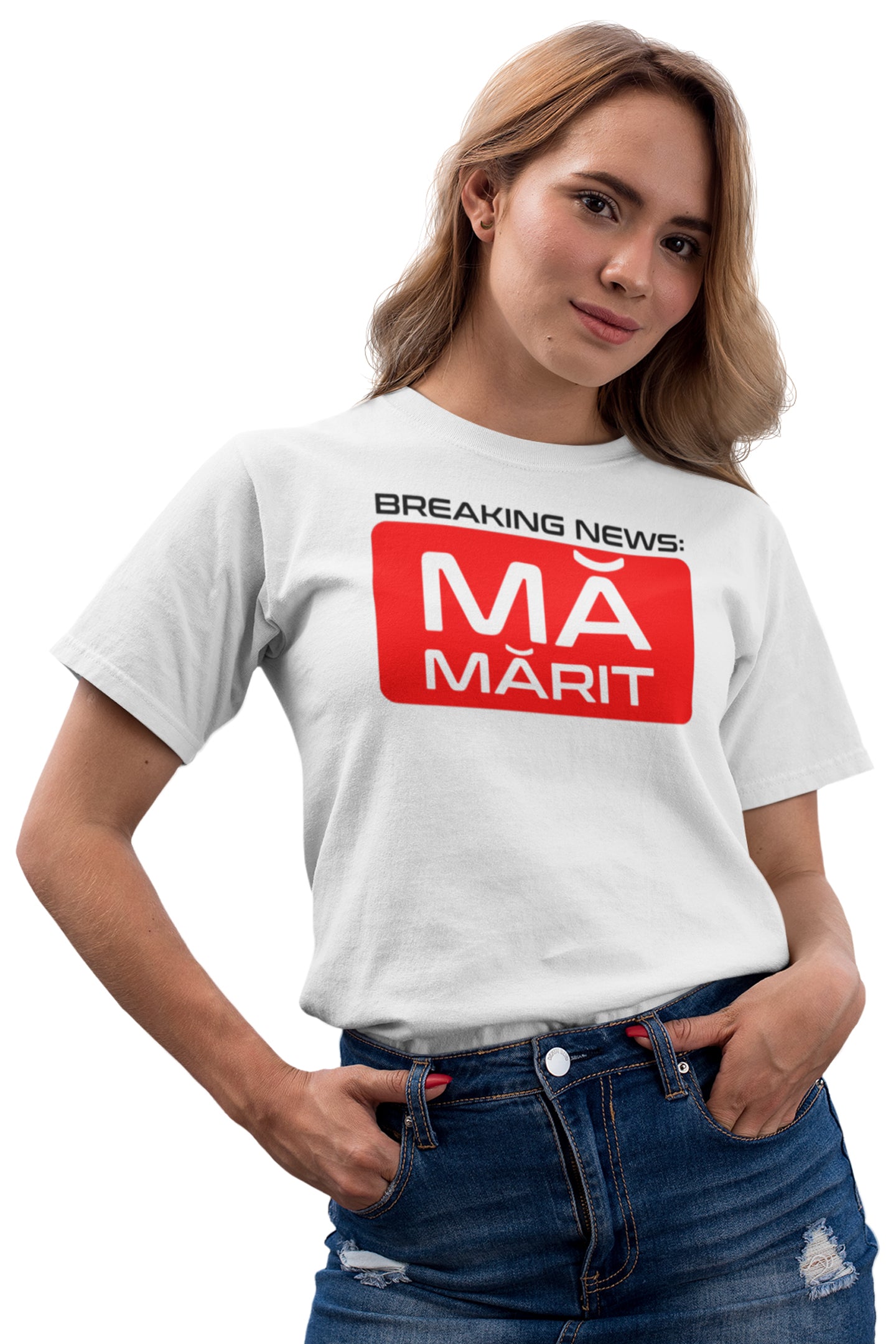 Tricou Mă Mărit Alb