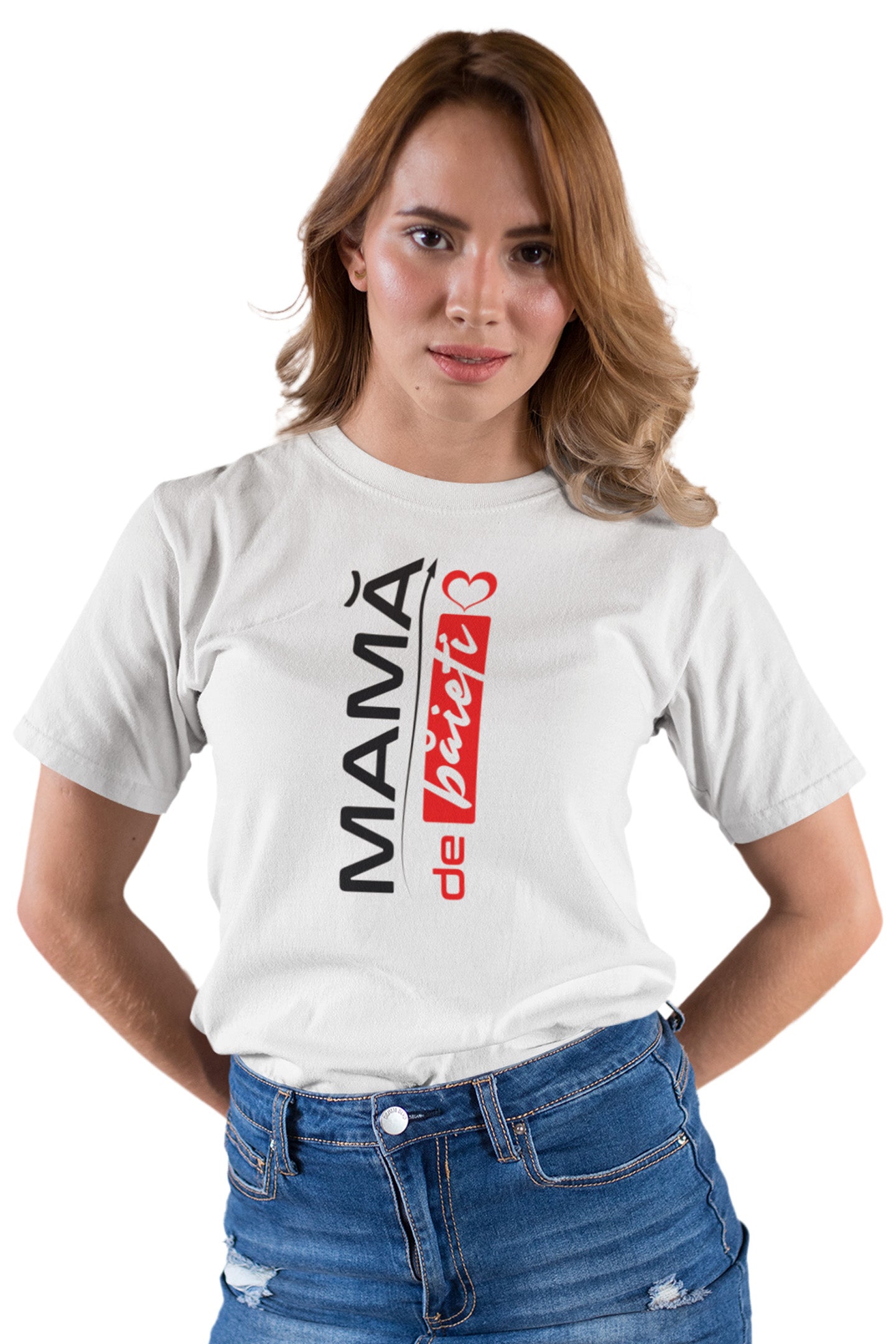 Tricou Mamă de Băieți Alb
