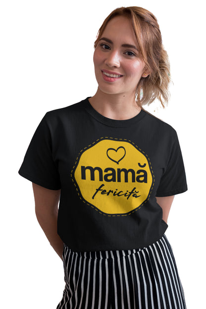 Tricou Mamă Fericită Negru