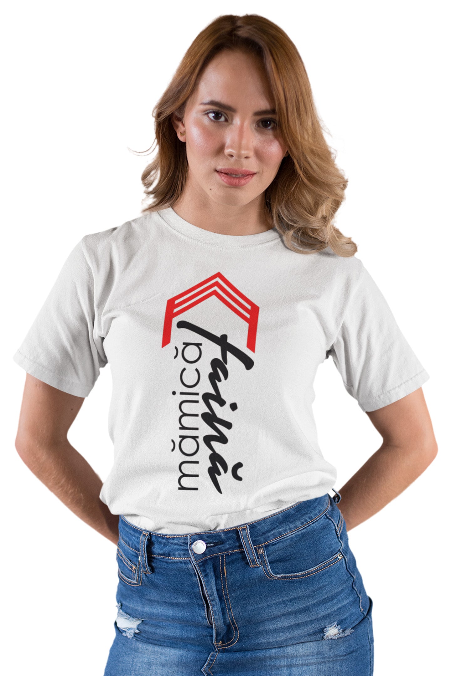 Tricou Mămică Faină Alb