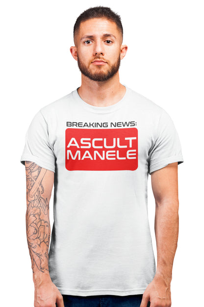 Tricou Manele Alb