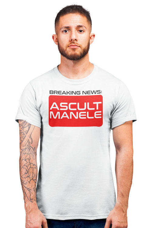 Tricou Manele Alb