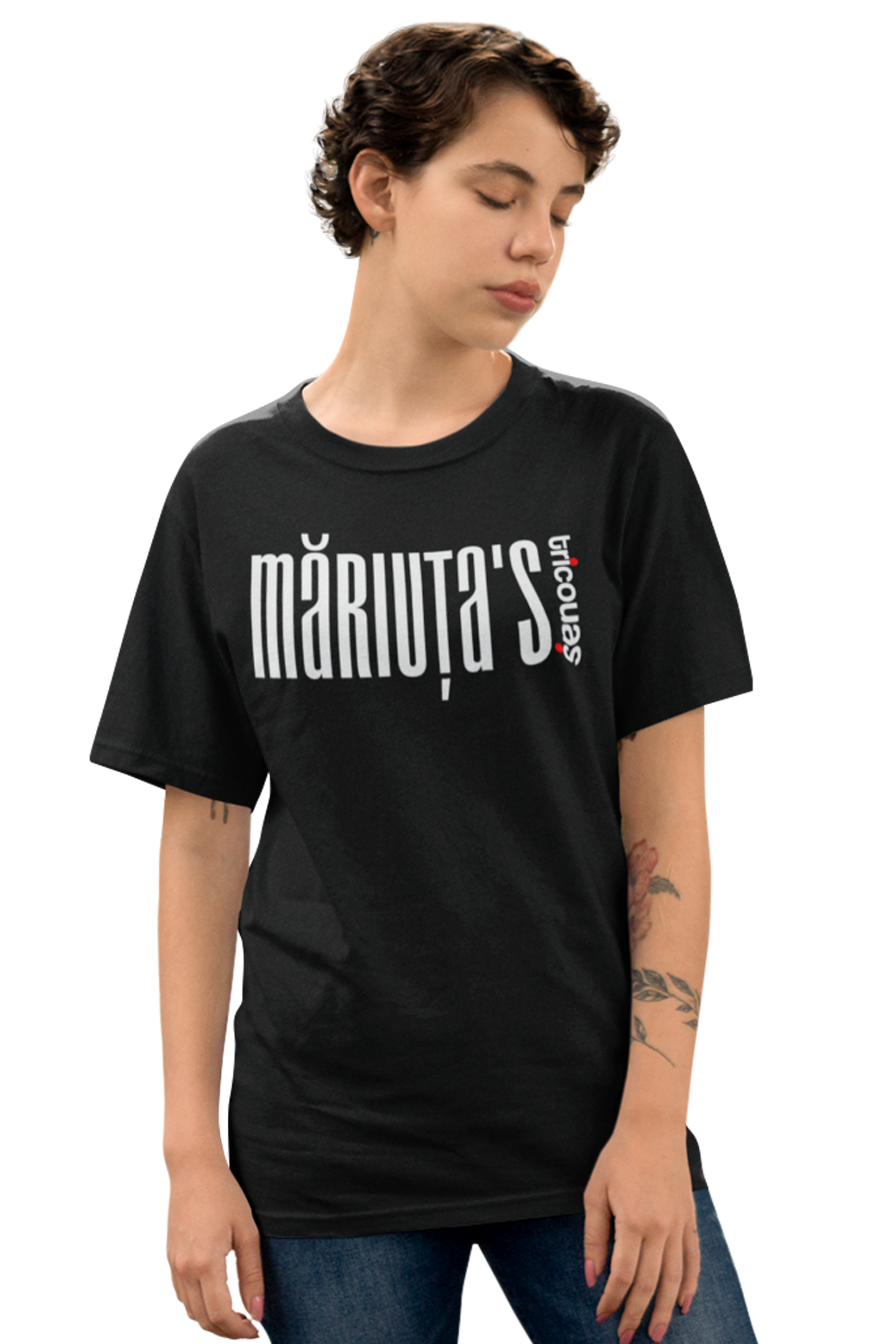 Tricou Măriuța Negru