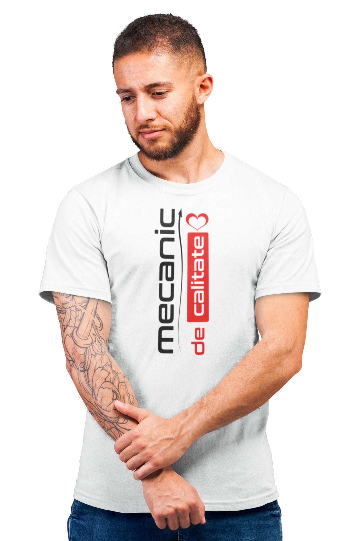 Tricou Mecanic Alb