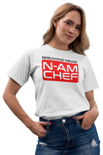 Tricou N-am Chef Alb