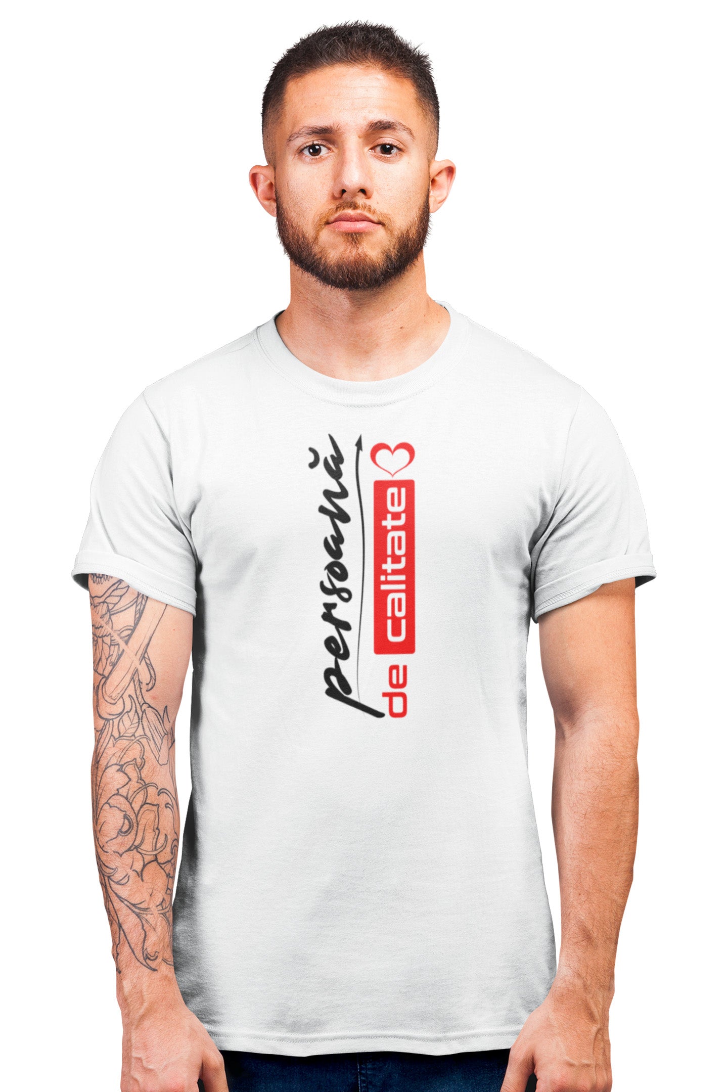 Tricou Persoană de Calitate Alb