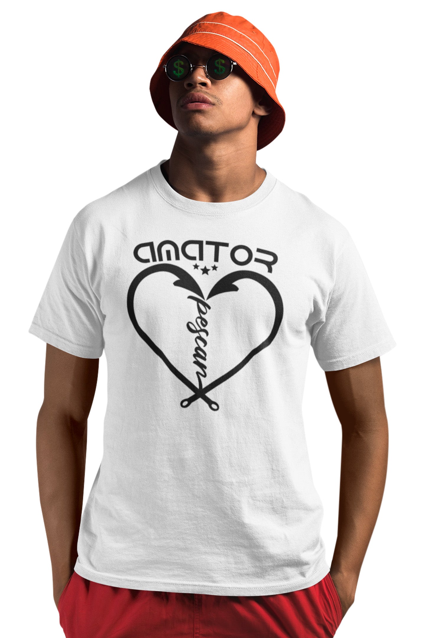 Tricou Pescar Amator Alb