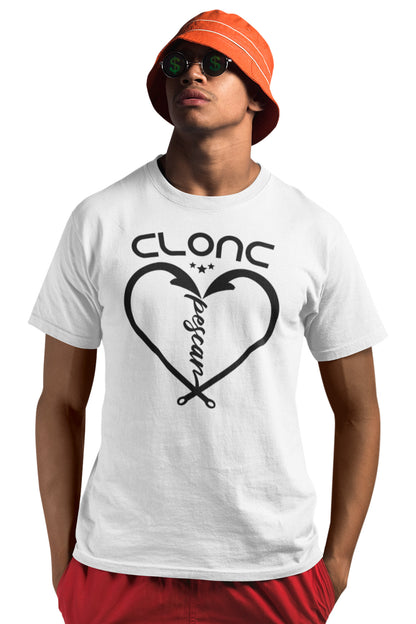 Tricou Pescar Clonc Alb