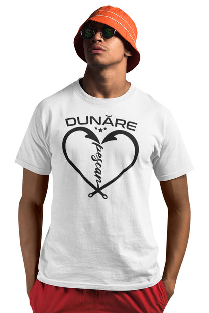 Tricou Pescar Dunăre Alb