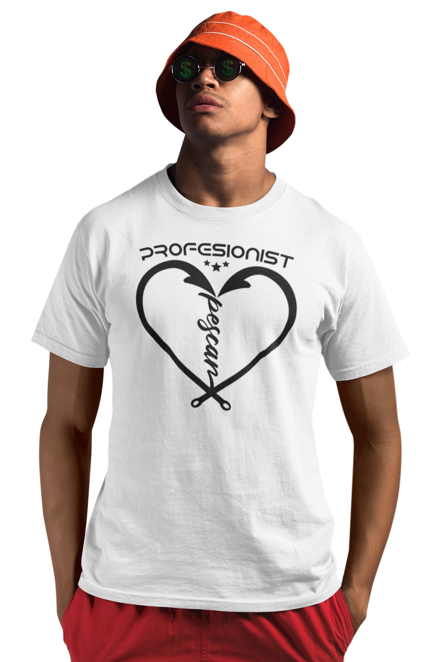 Tricou Pescar Profesionist Alb