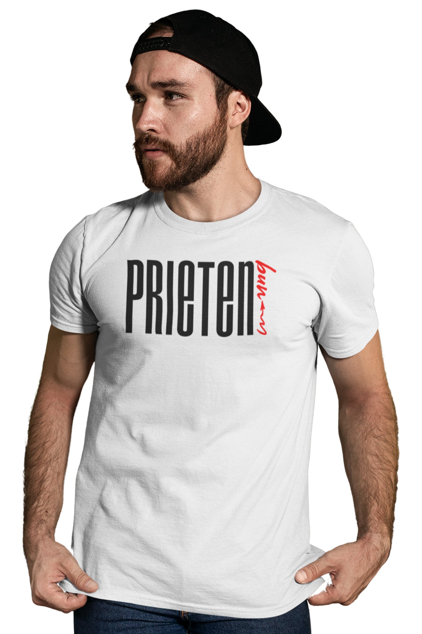 Tricou Prieten Bun Alb