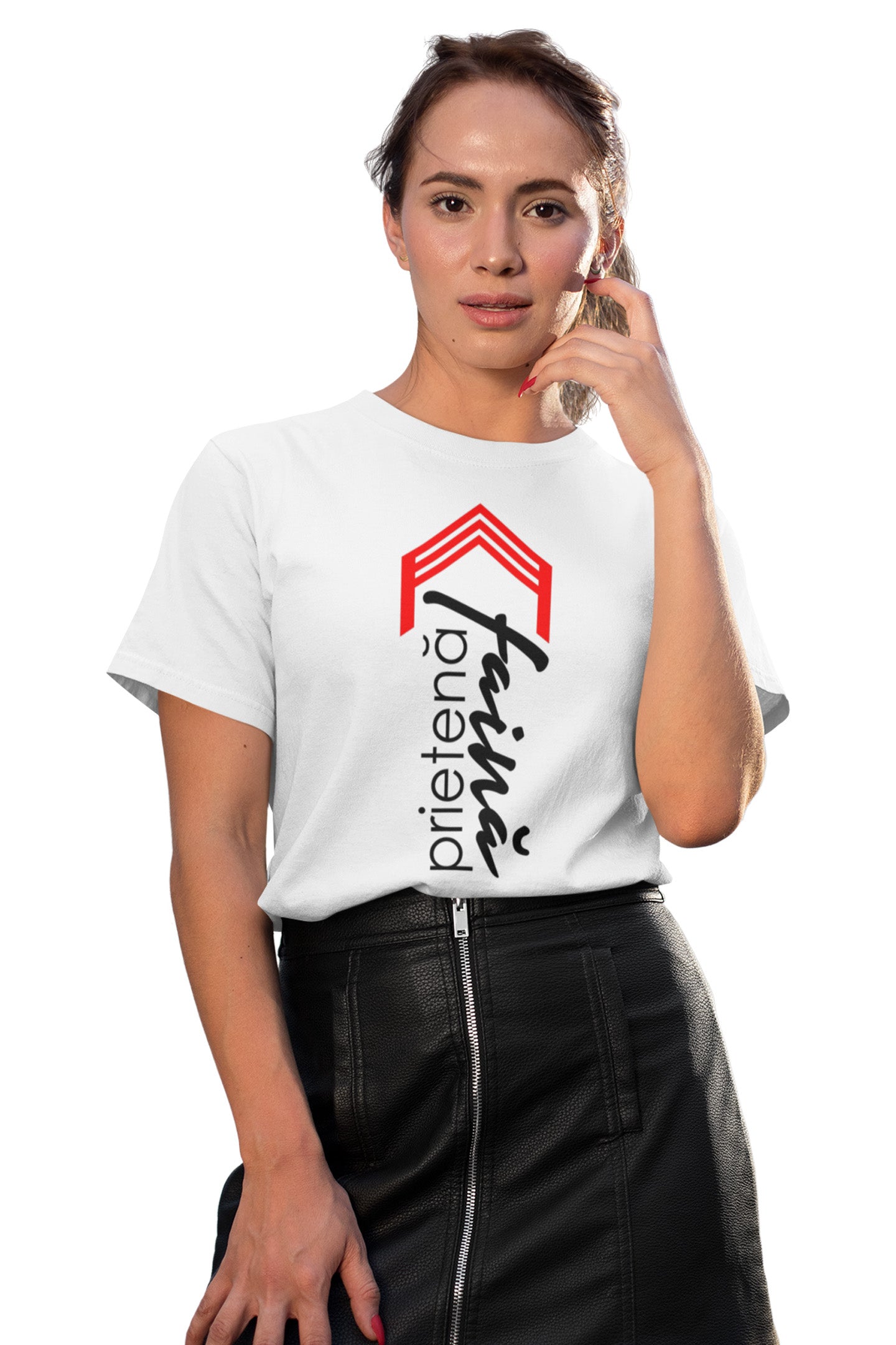 Tricou Prietenă Faină Alb