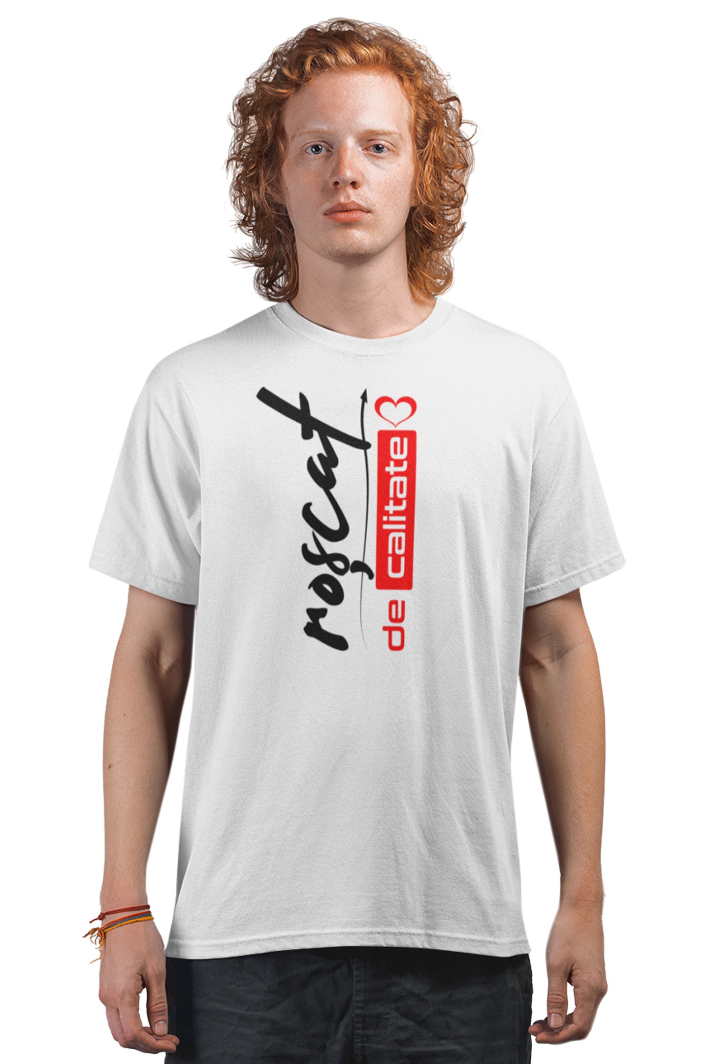 Tricou Roșcat Alb
