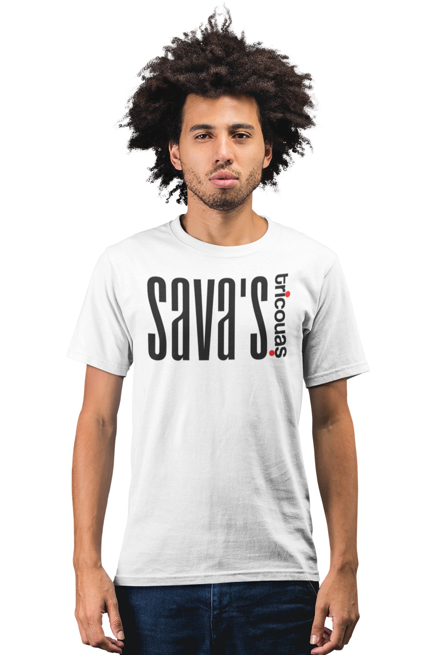 Tricou Sava Alb