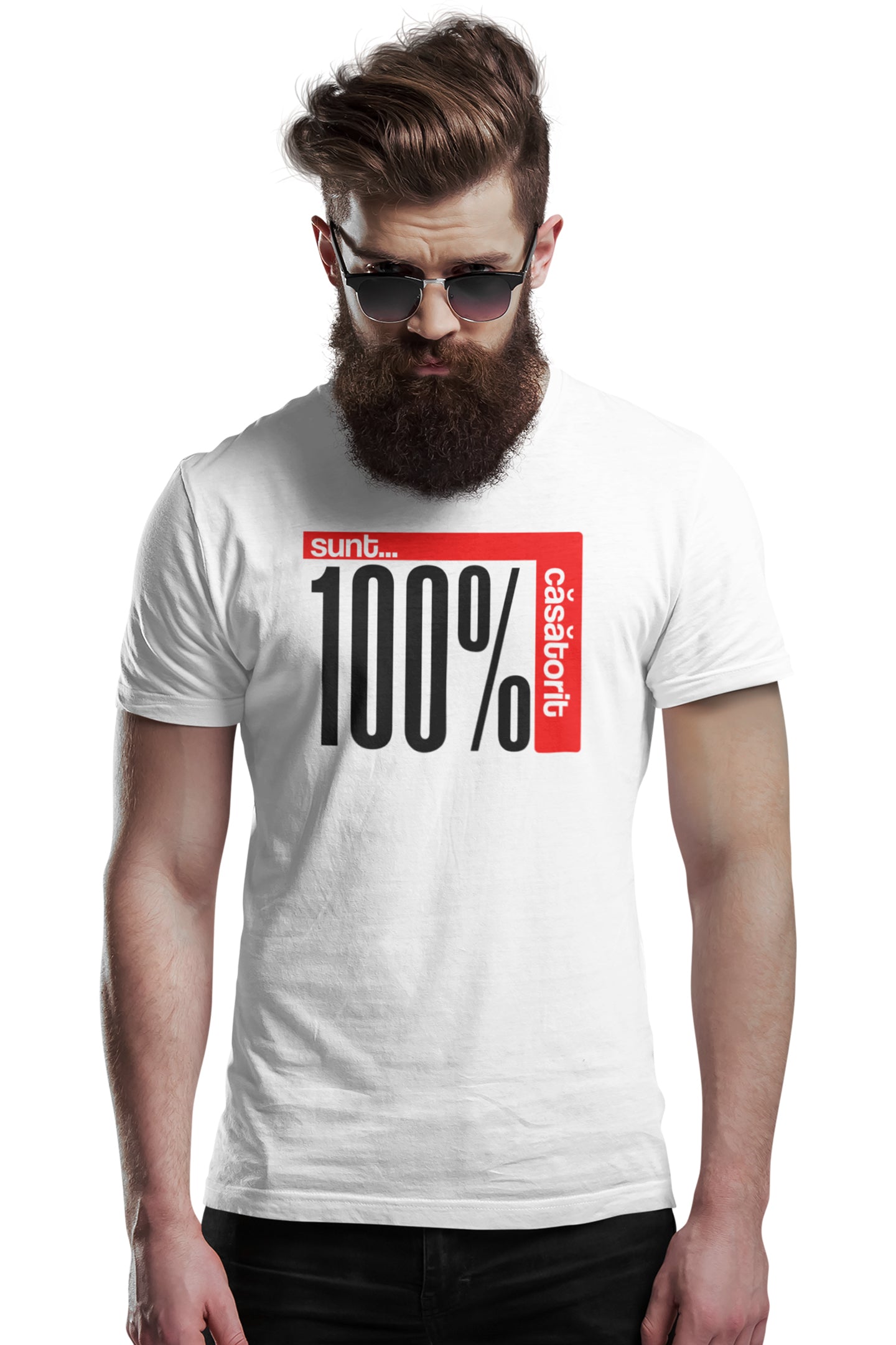 Tricou Sunt Căsătorit Alb