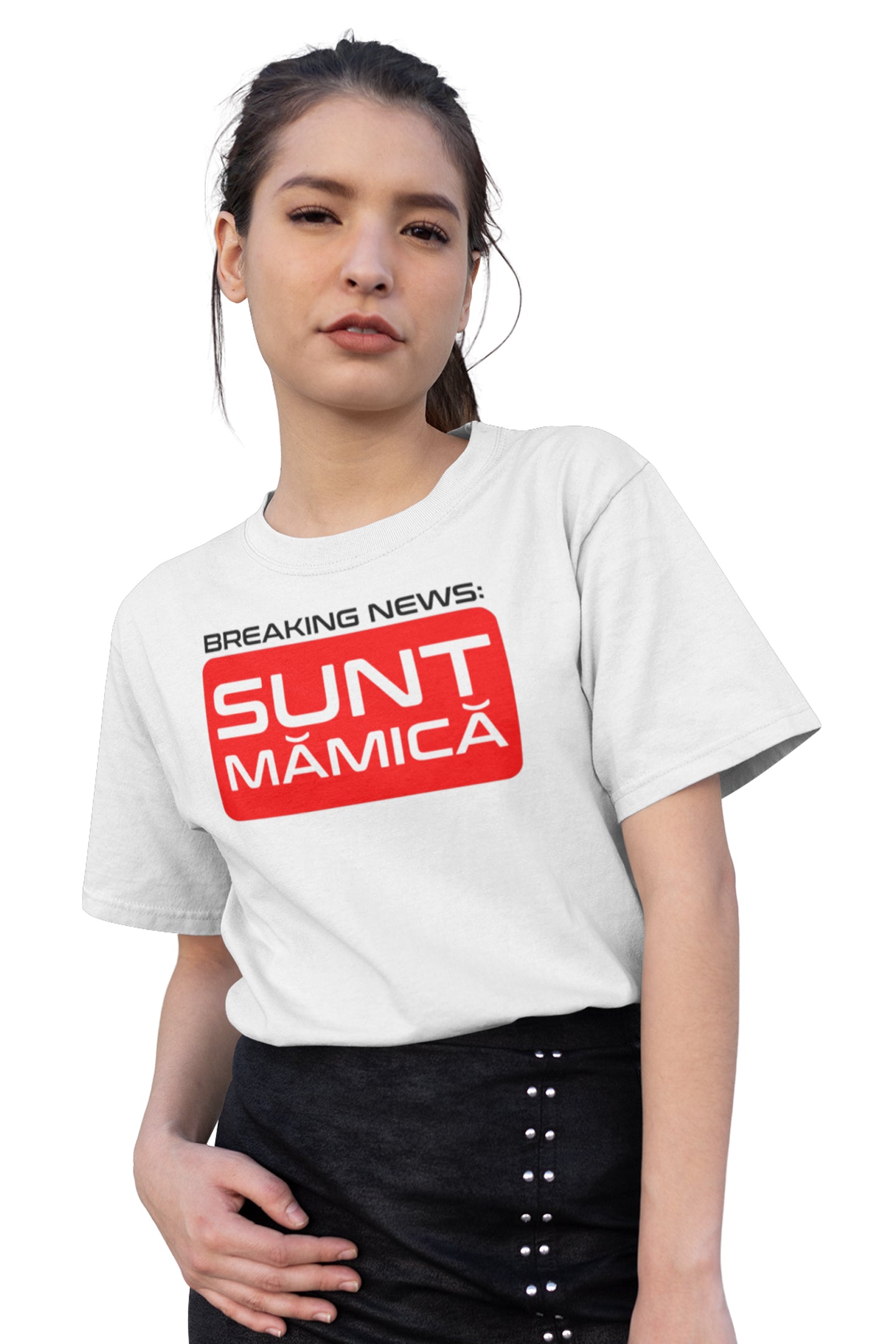 Tricou de Mămică Alb