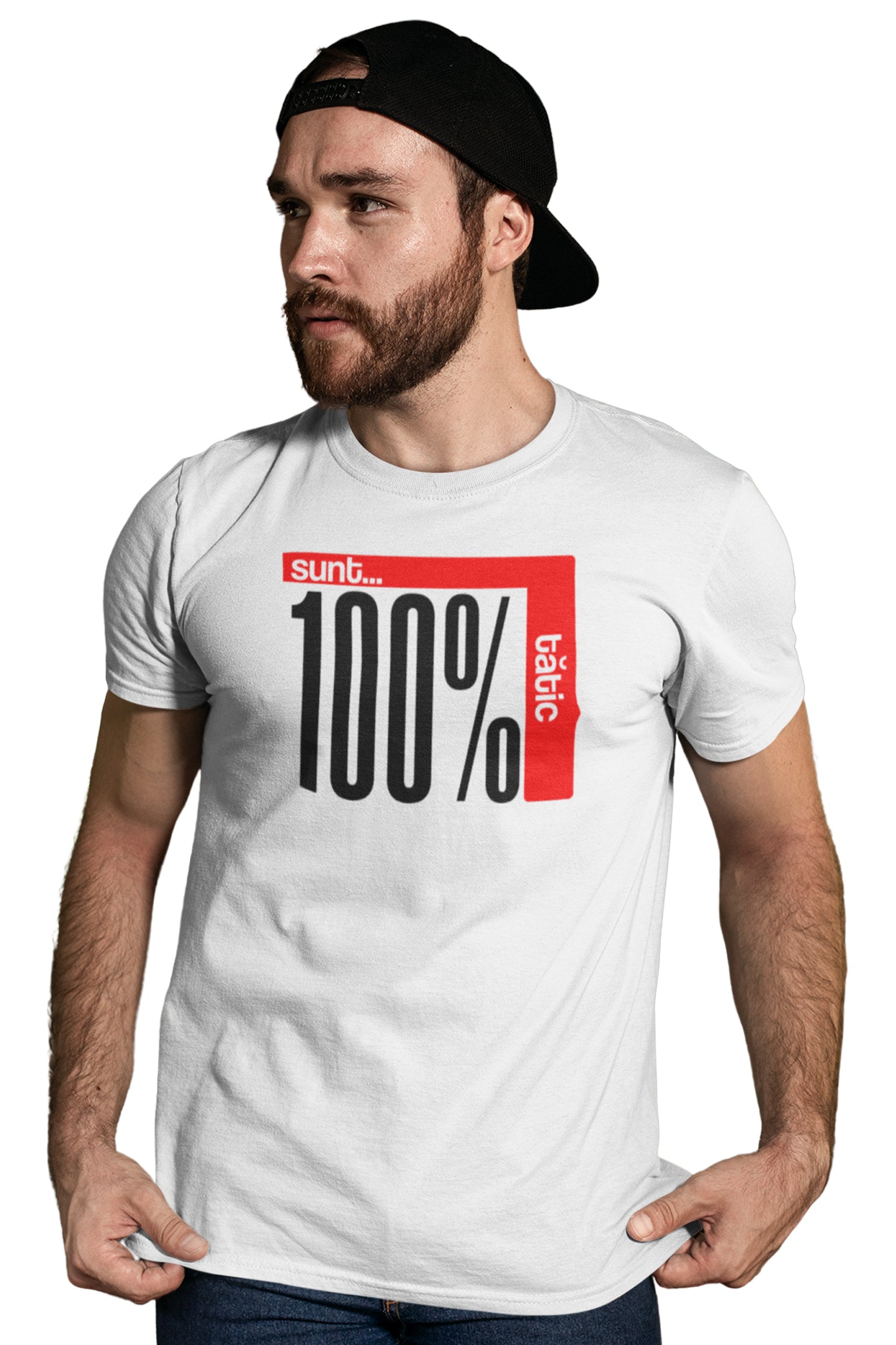 Tricou Sunt Tătic Alb