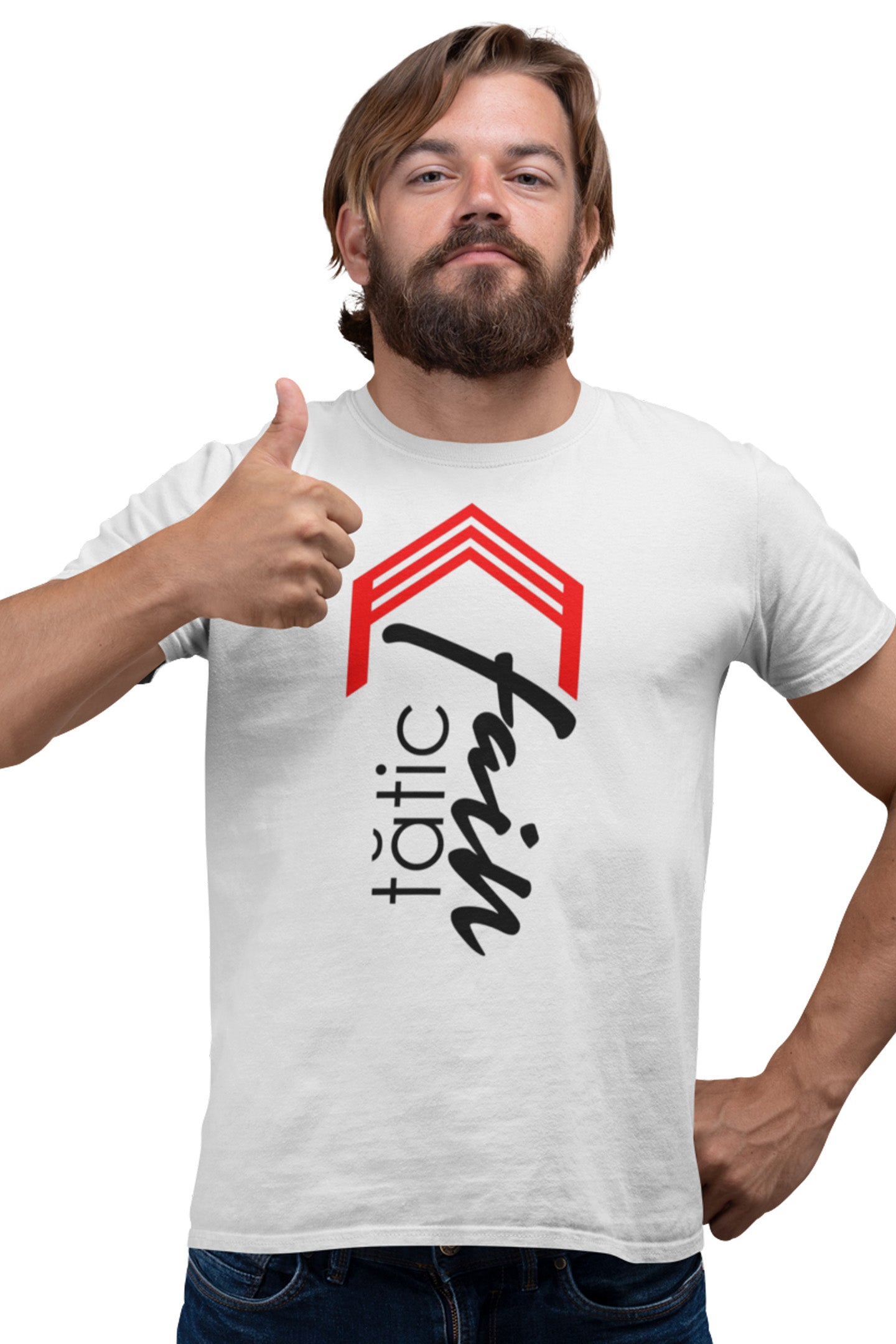 Tricou Tătic Fain Alb
