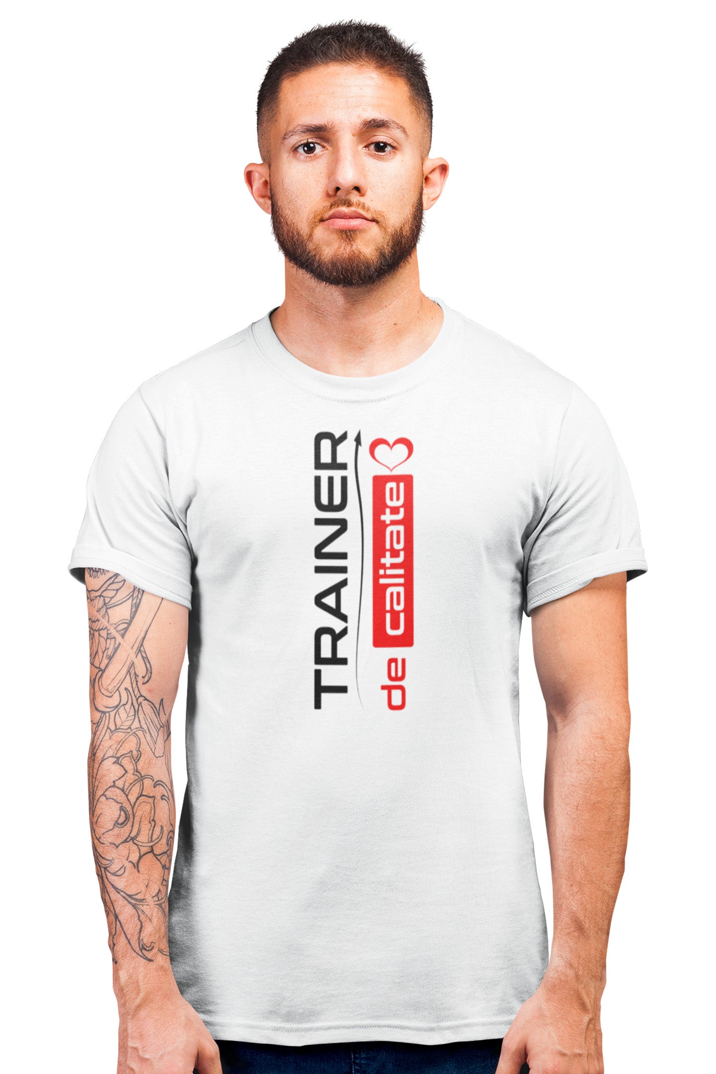 Tricou Trainer Alb