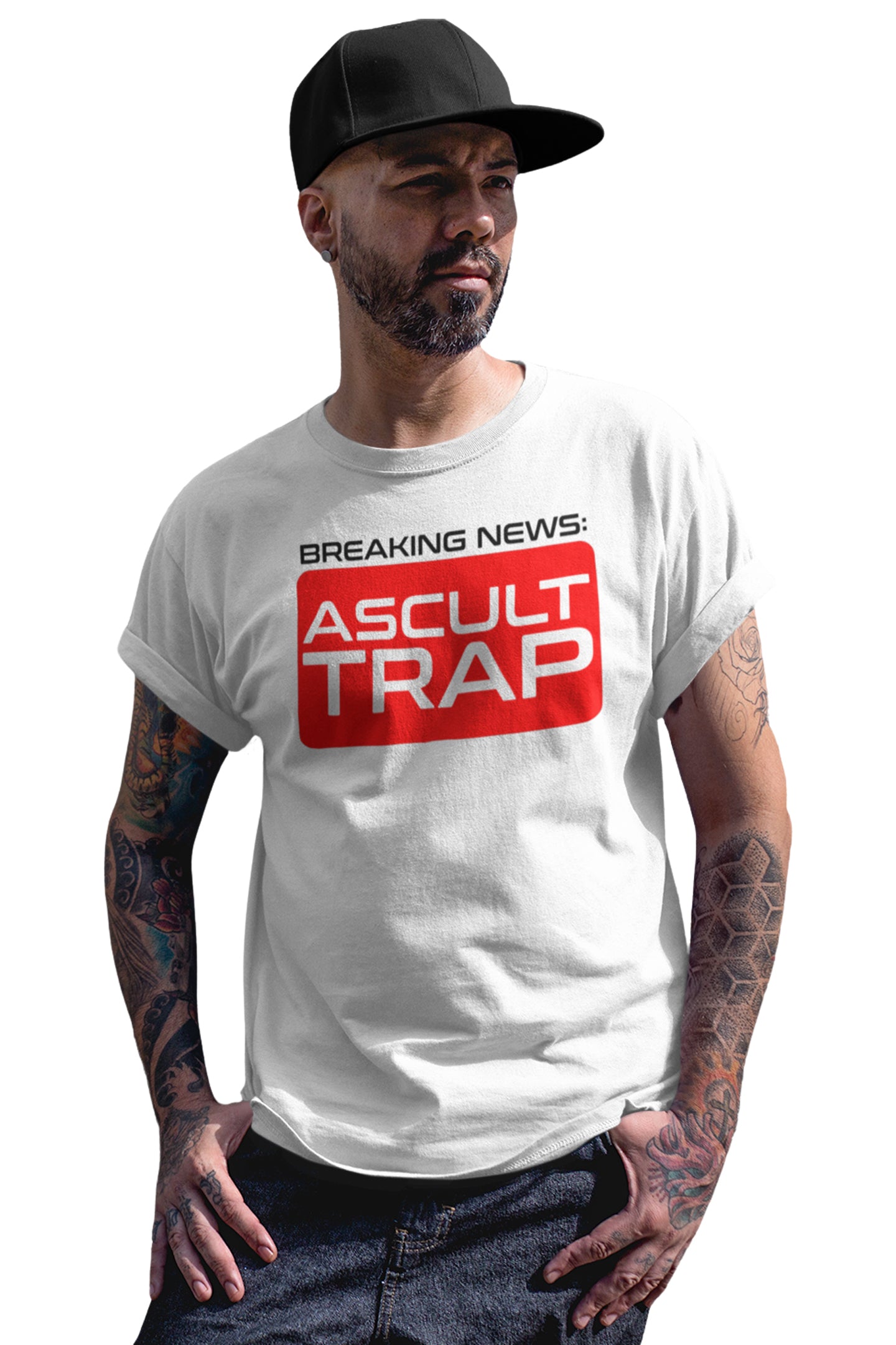 Tricou Trap Alb