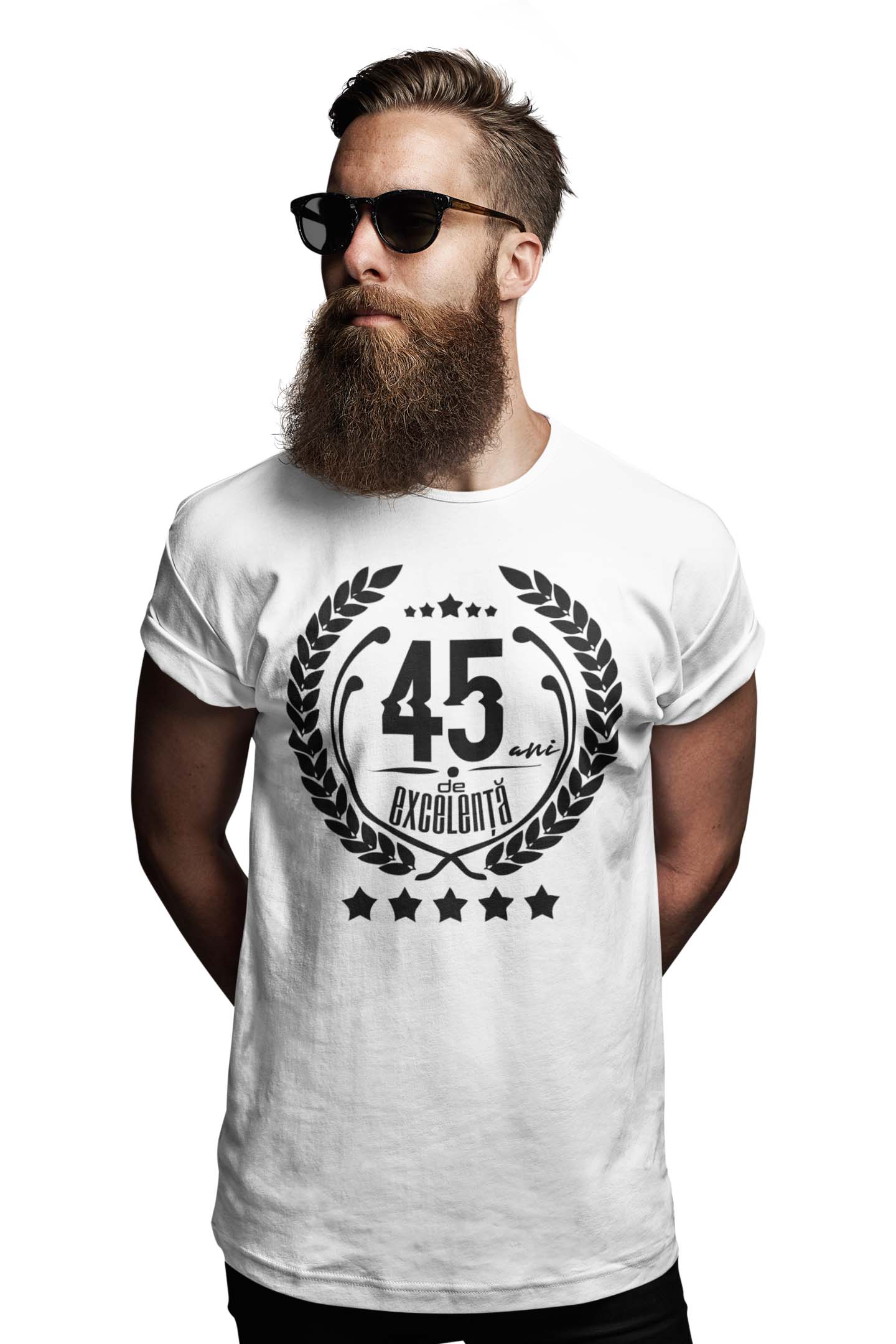 Tricou Cadou 45 ani - Alb