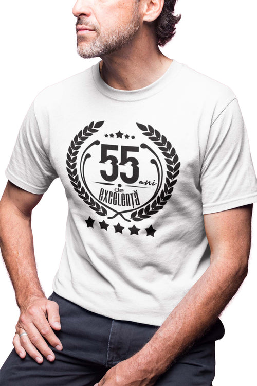 Tricou Cadou 55 ani - Alb