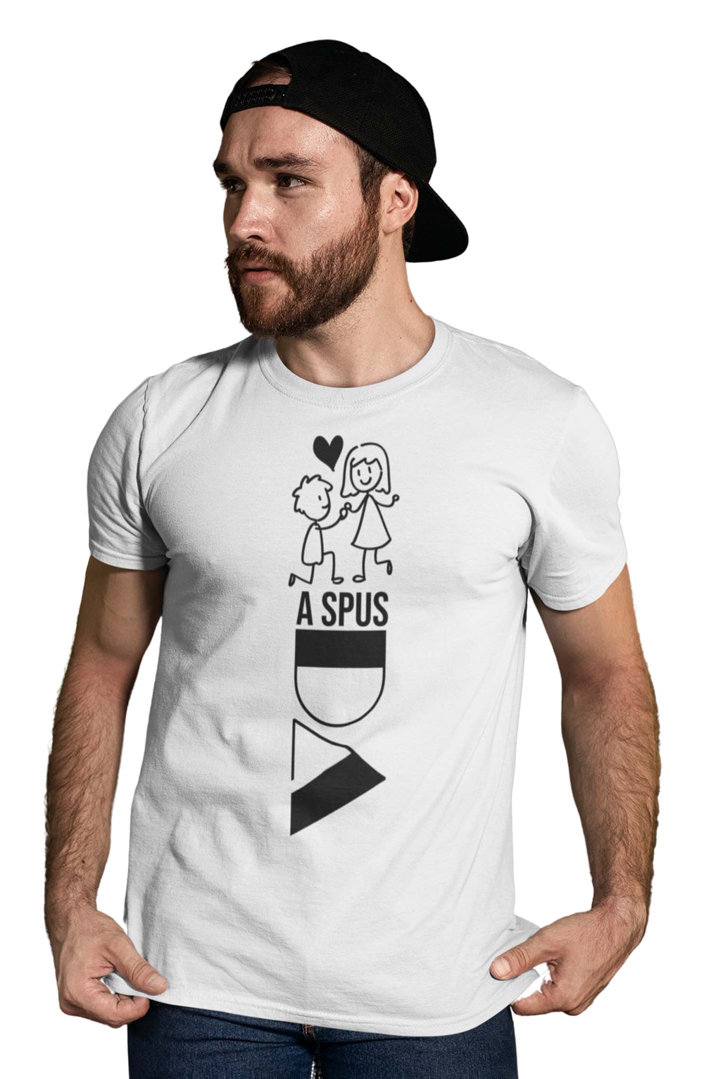 Tricou A spus DA - Alb
