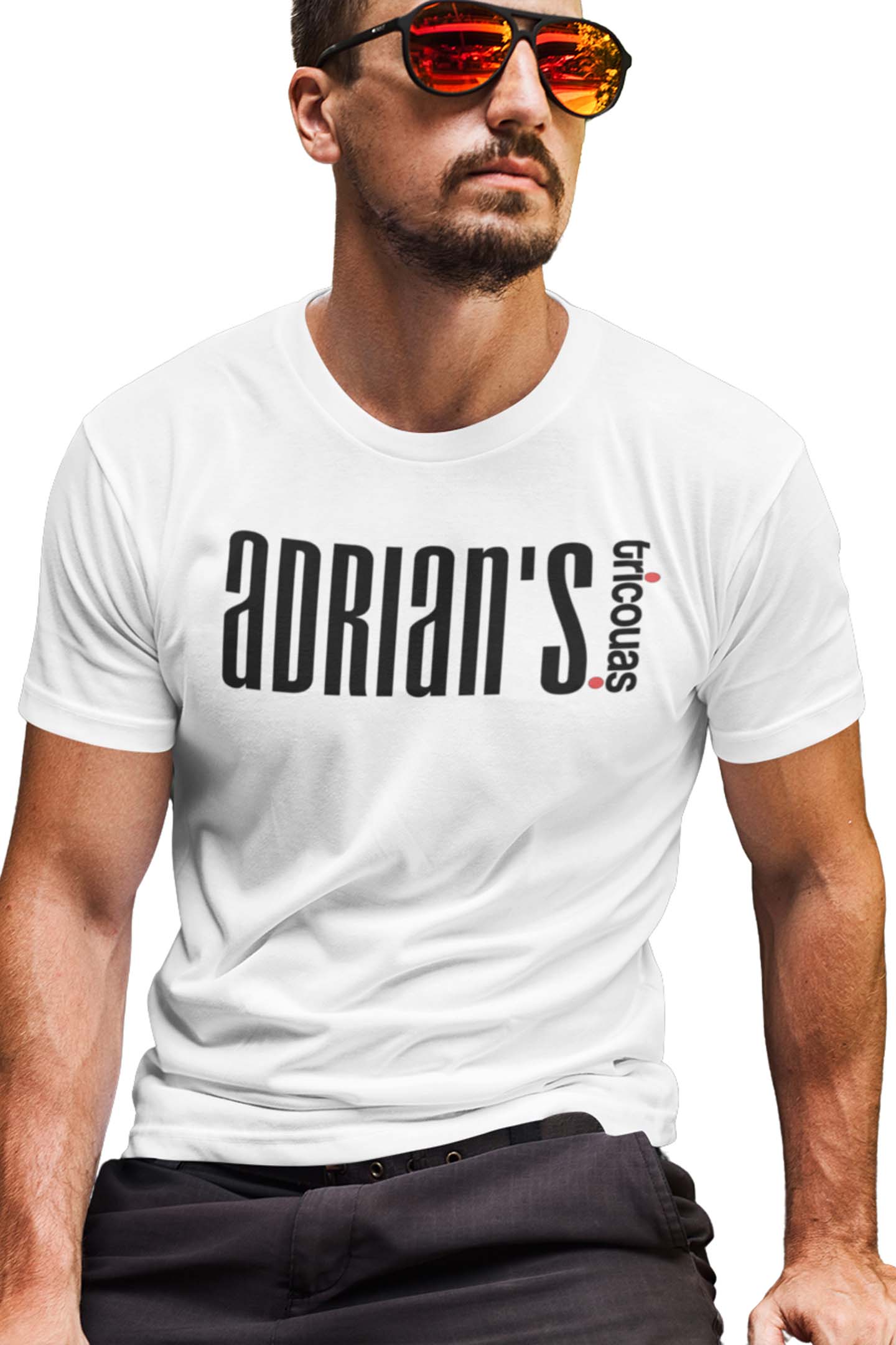 Tricou Adrian - Alb