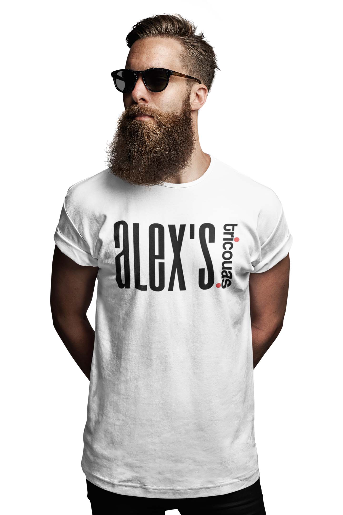 Tricou Alex - Alb