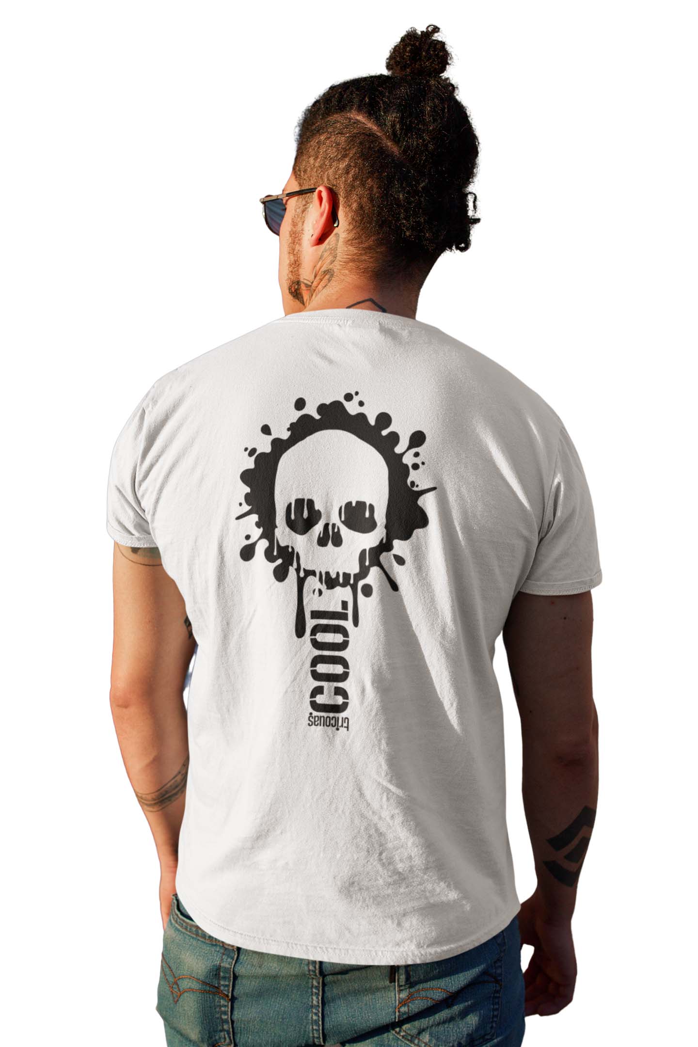 Tricou COOL - Alb Spate