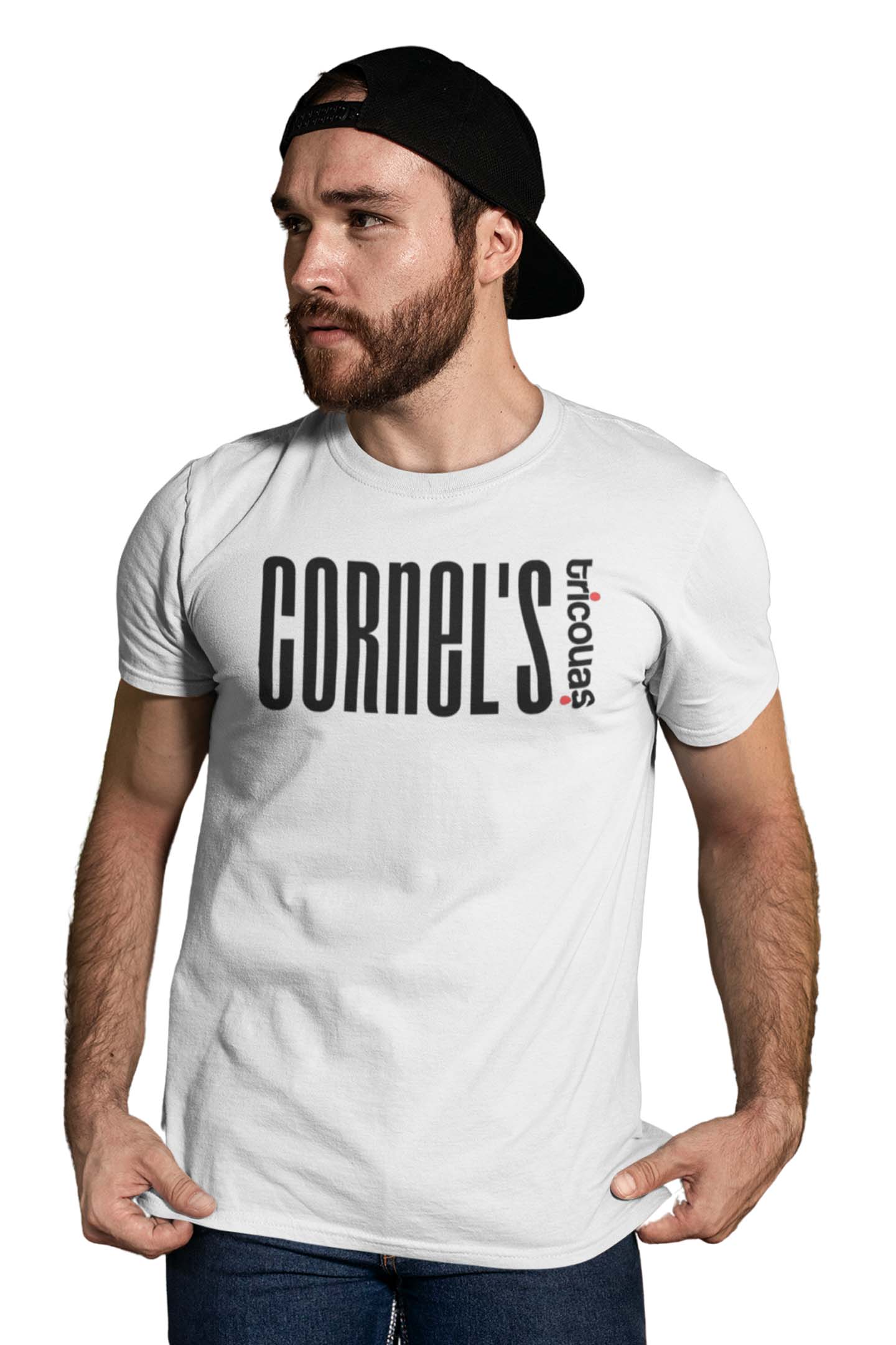 Tricou Cornel - Alb