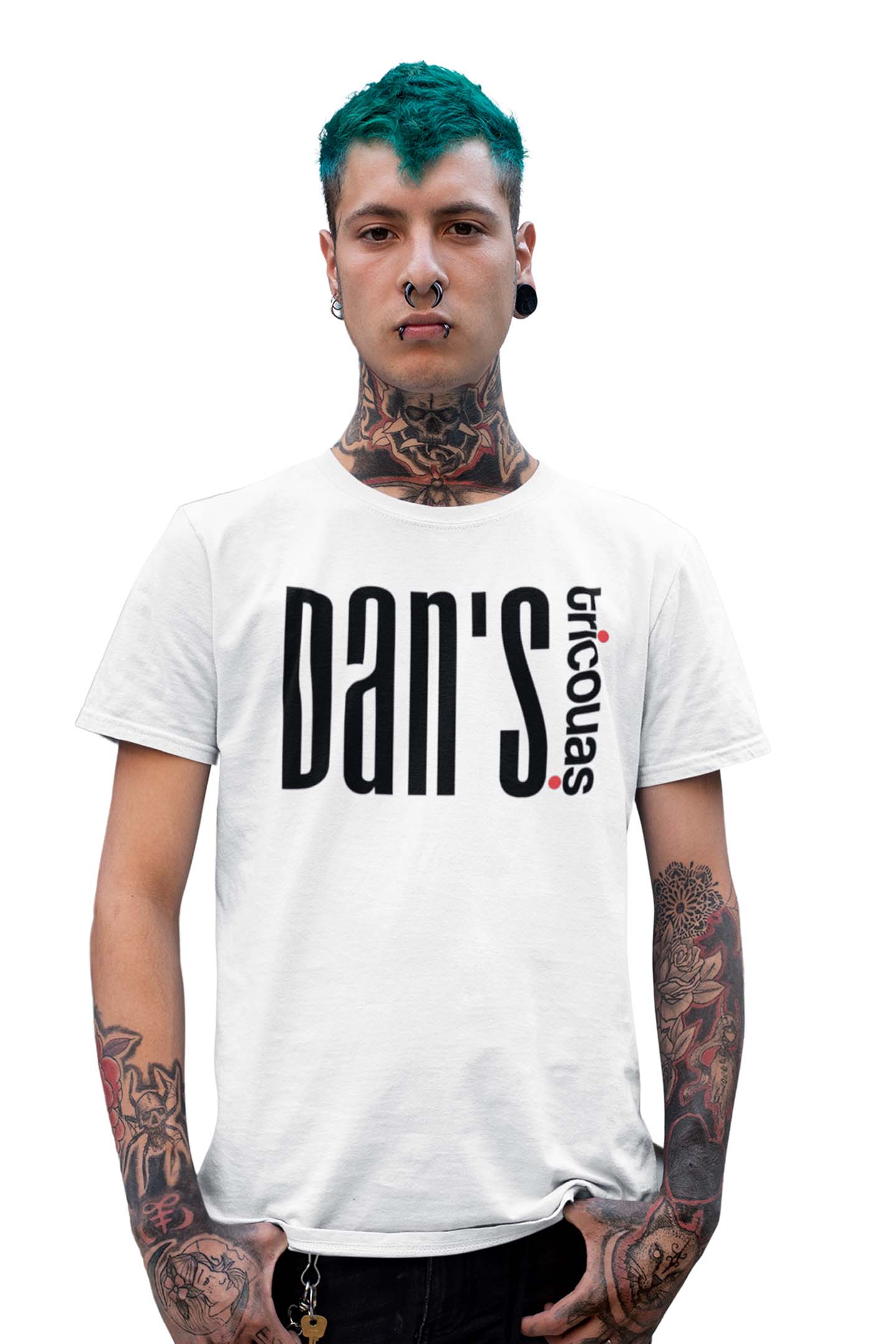Tricou Dan - Alb