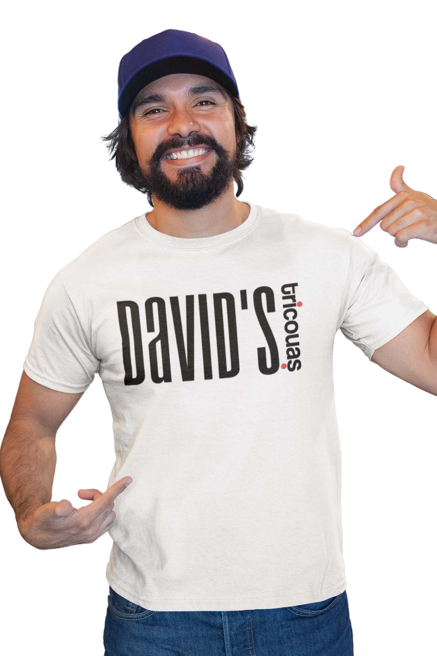 Tricou David - Alb