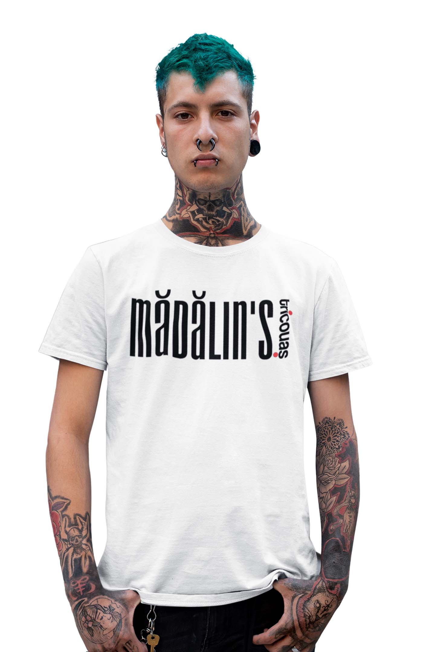 Tricou Mădălin - Alb