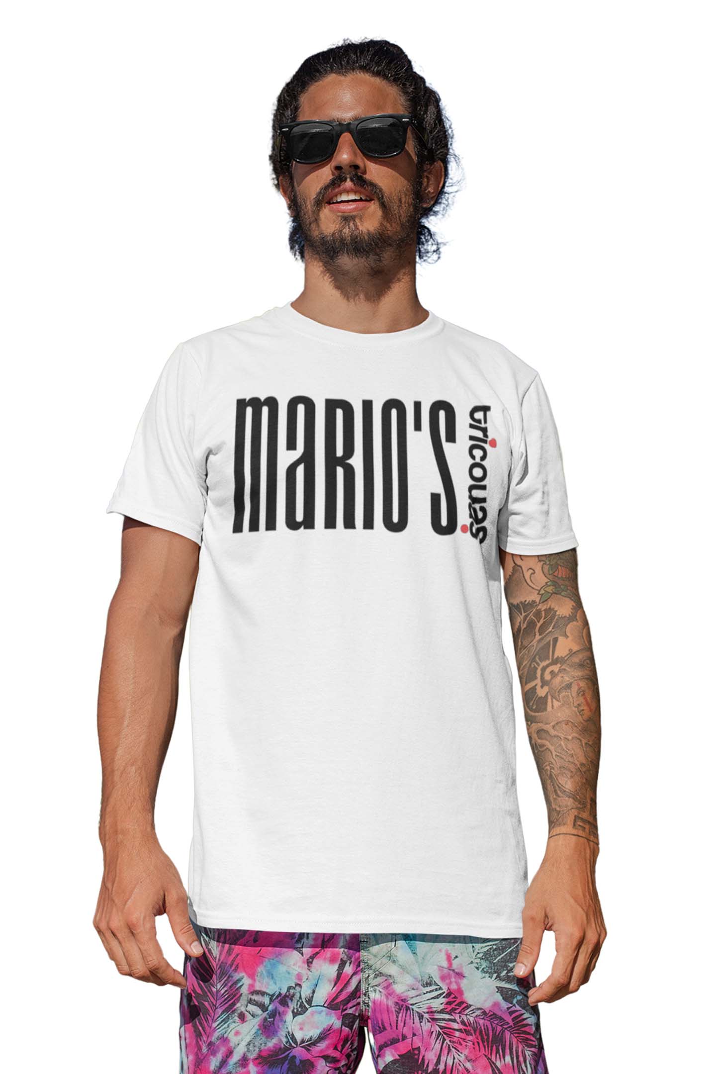 Tricou Mario - Alb