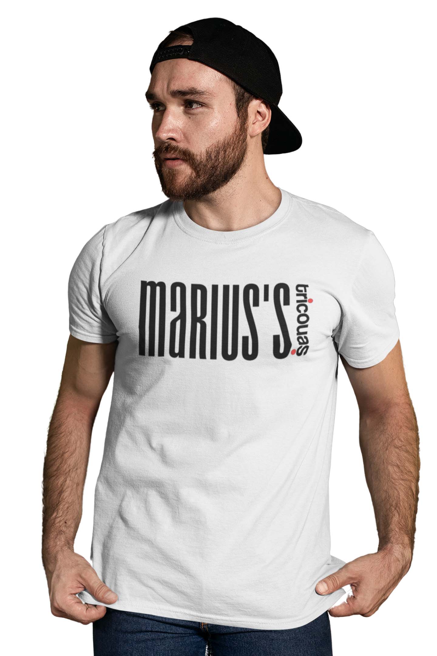 Tricou Marius - Alb