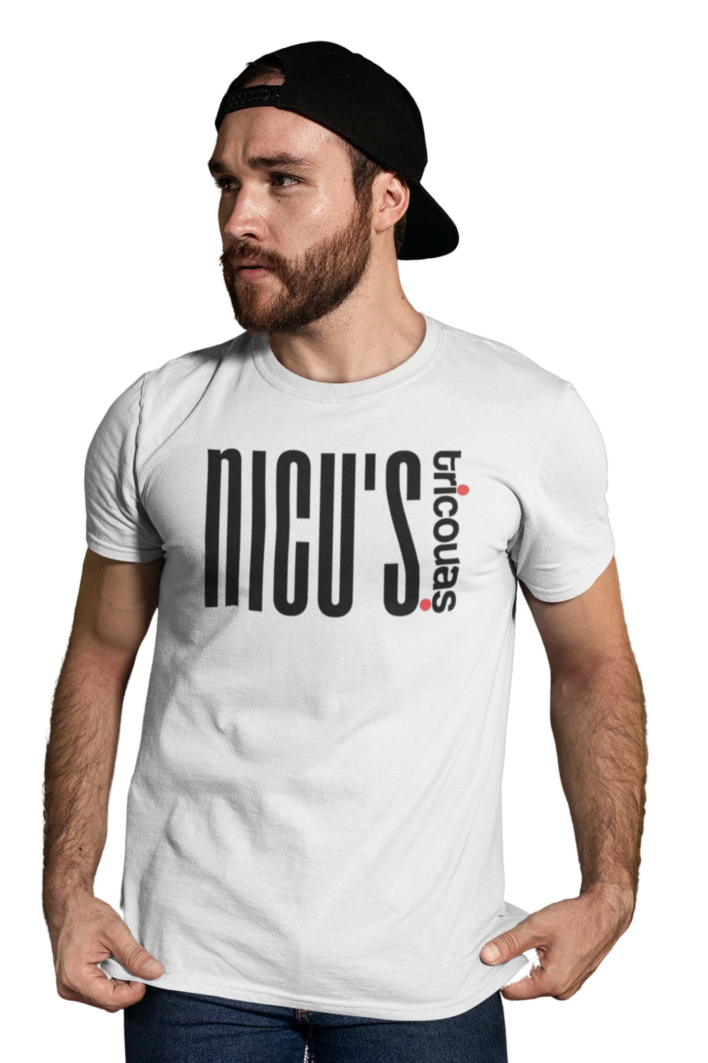 Tricou Nicu - Alb