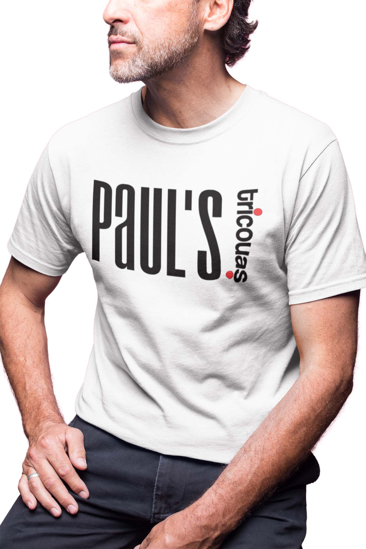 Tricou Paul - Alb