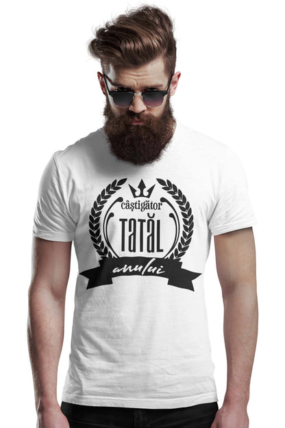 Tricou Tatăl Anului - Alb