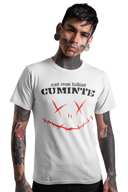 Tricou băiat cuminte - Alb