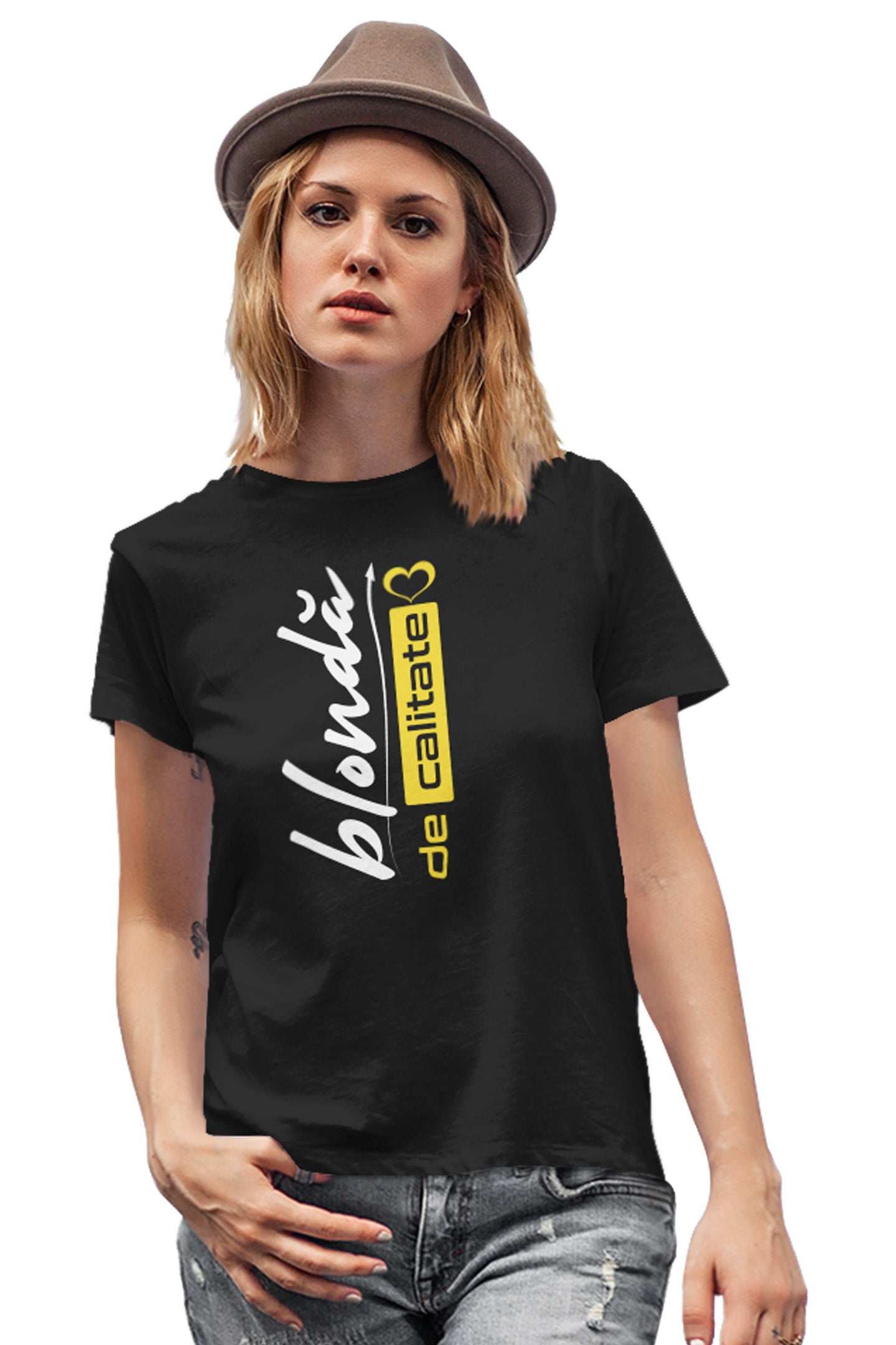 Tricou Blondă Negru