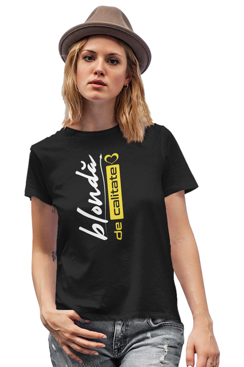 Tricou Blondă Negru