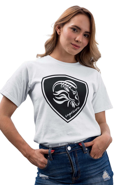 Tricou Zodia Capricorn - Alb