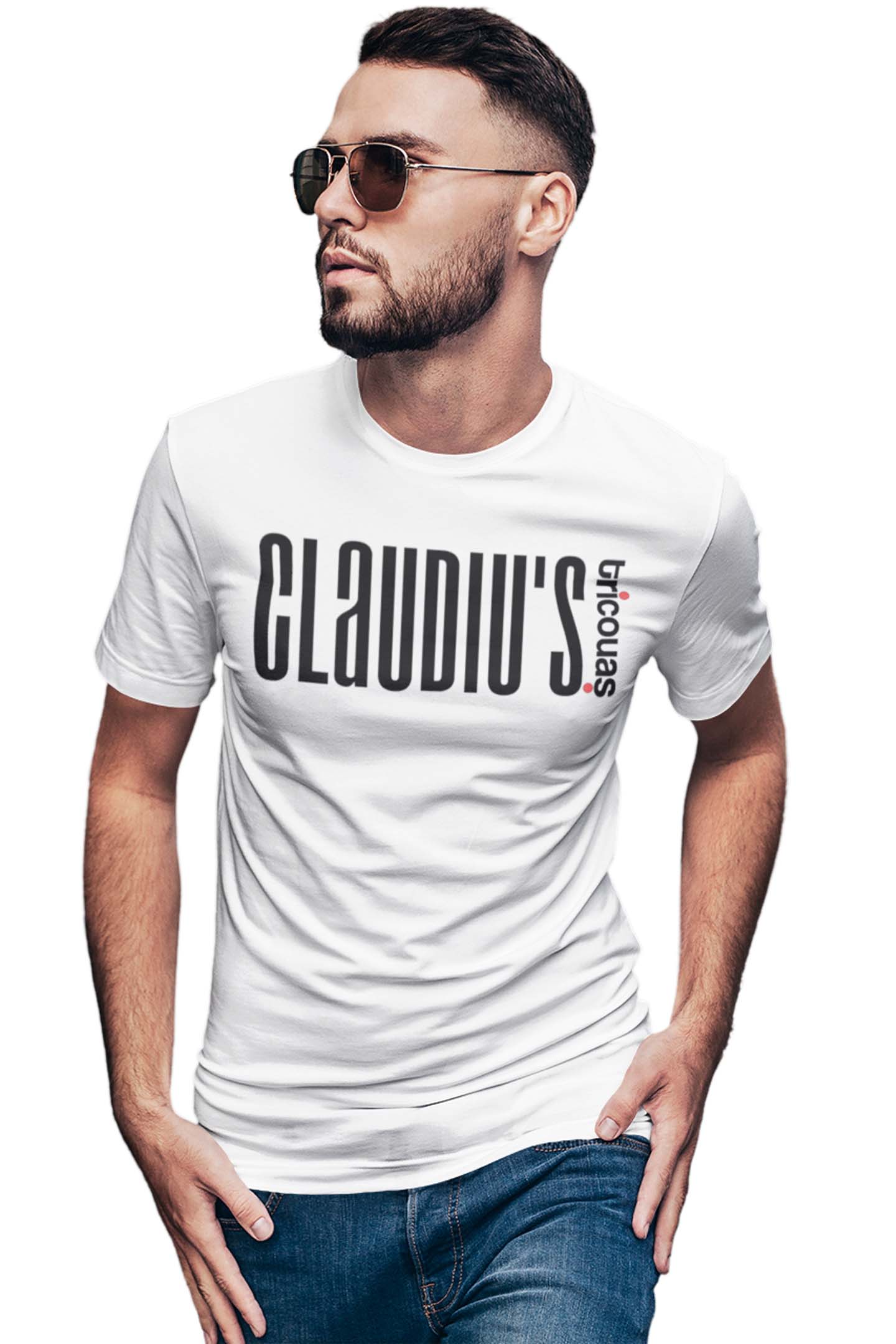 Tricou Claudiu - Alb
